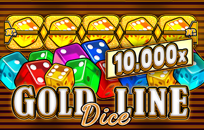 Gold Line Dice